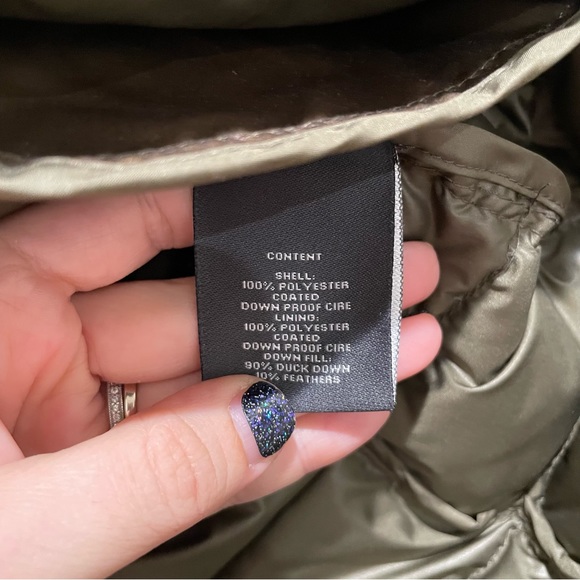 Vince Camuto Short Down Puffer Jacket Green Size XS - Picture 10 of 10